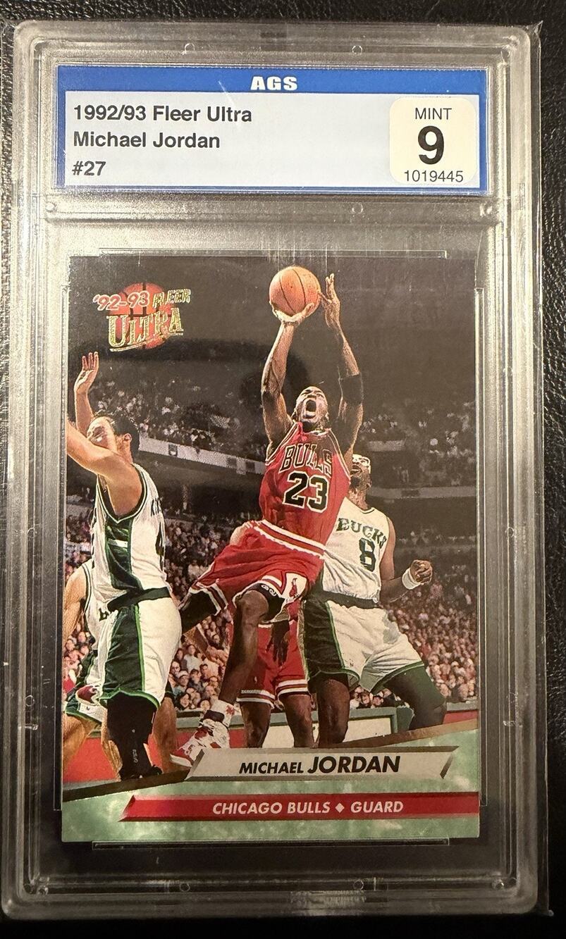 1992 Ultra #27 Michael Jordan AGS 9 Mint HOF Chicago Bulls Air Jordan